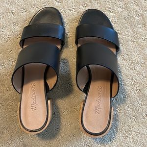 Madewell Kiera Mule Sandal, size 8, black